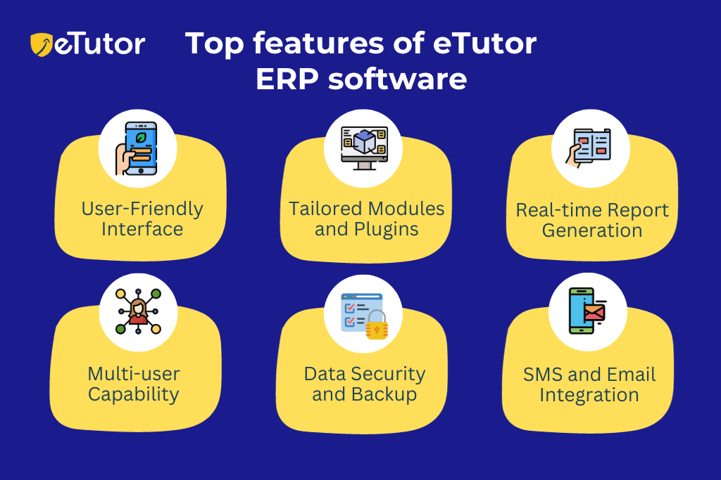 Top Features of eTutor ERP Software