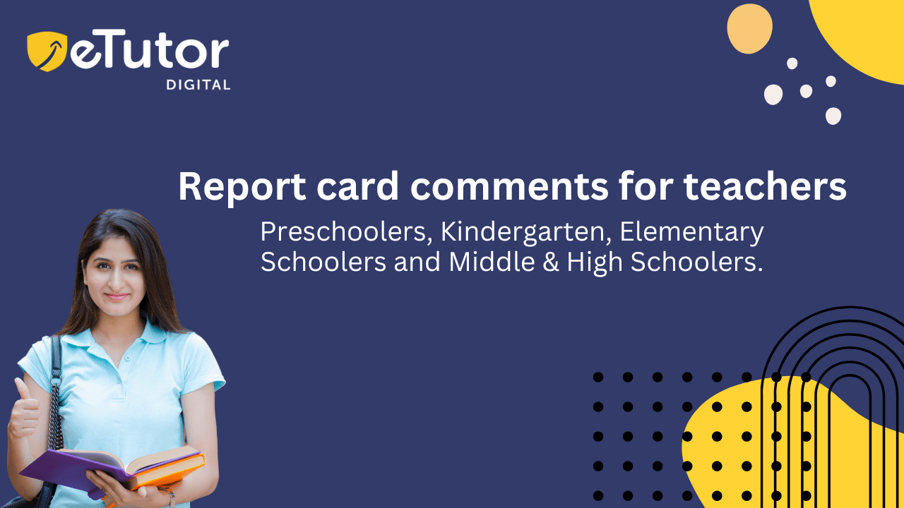 Report Card Comments Examples